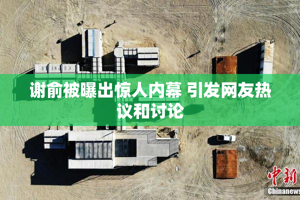 谢俞被曝出惊人内幕 引发网友热议和讨论