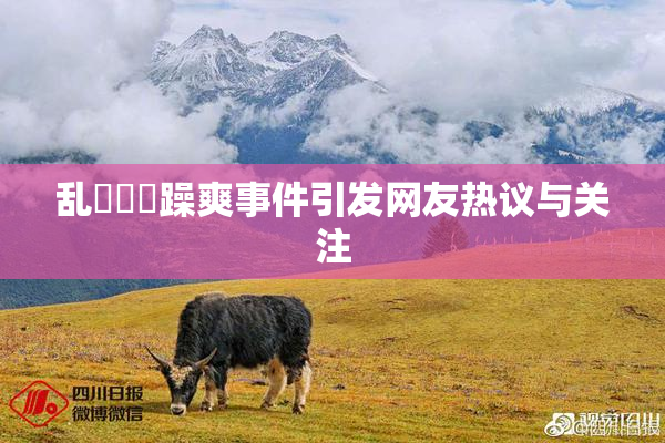 乱婬妺妺躁爽事件引发网友热议与关注