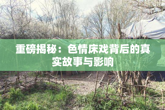 重磅揭秘：色情床戏背后的真实故事与影响
