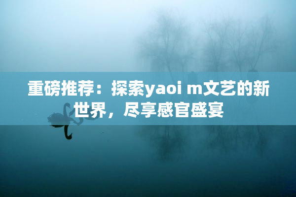 重磅推荐：探索yaoi m文艺的新世界，尽享感官盛宴