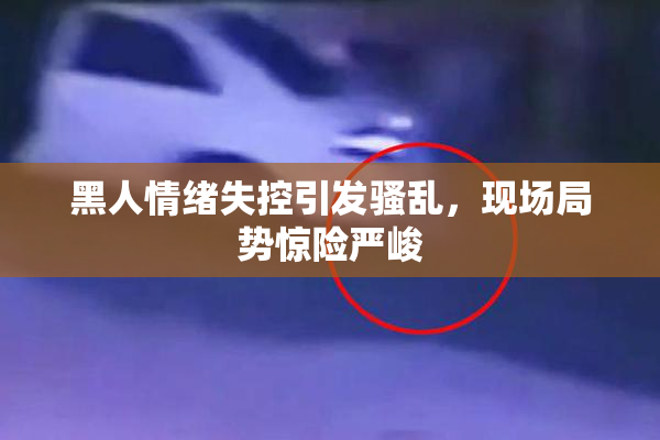 黑人情绪失控引发骚乱，现场局势惊险严峻