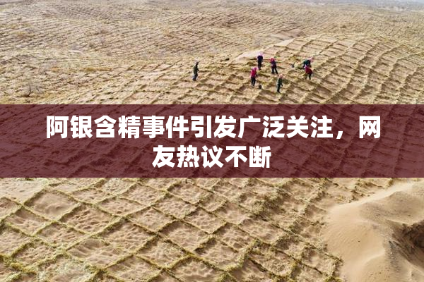 阿银含精事件引发广泛关注，网友热议不断