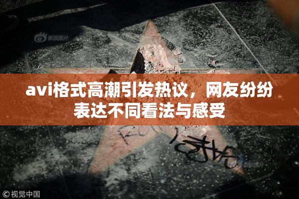 avi格式高潮引发热议，网友纷纷表达不同看法与感受