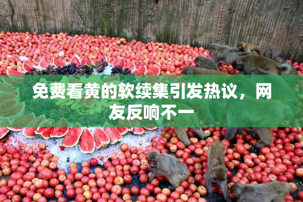 免费看黄的软续集引发热议，网友反响不一