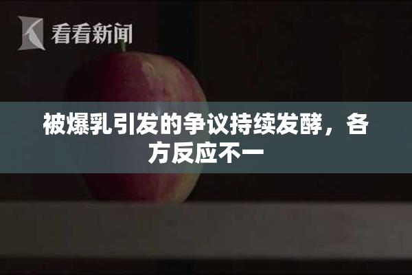 被爆乳引发的争议持续发酵，各方反应不一